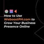 How to Use WeboostPH.com to Grow Your Business Presence Online